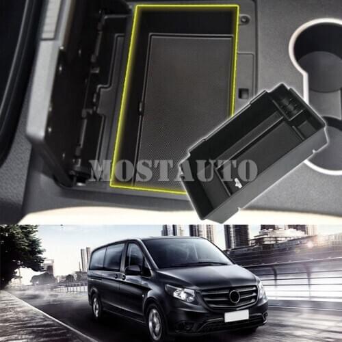 Interior Center Console Armrest Storage Box Holder For Mercedes-Benz Vito W447 2014-2018 1pcs Car Accessories Interior Car Trim