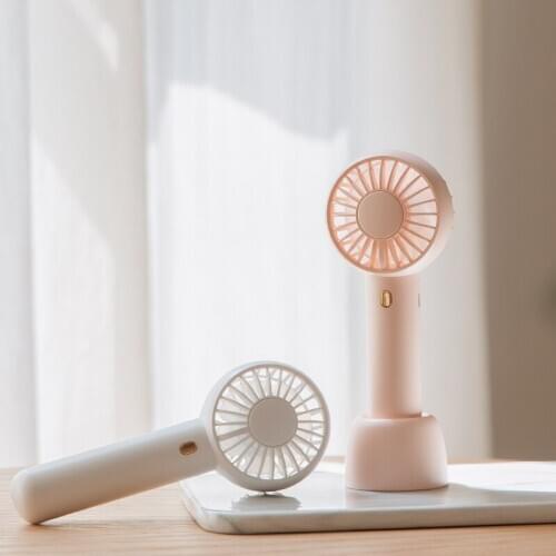 Portable Fan Usb Rechargeable Mini Electric Charging Fan 1500mAh Battery Hand Held Fans For Outdoor Travel Double Blade