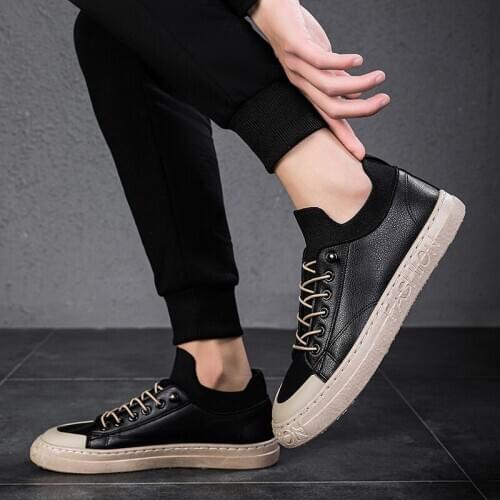 Casual Shoes For Men Loafers Leather Men Boat Shoes Luxury Brand Handmade outdoor Men lace up Shoes hommes chaussures sneakers