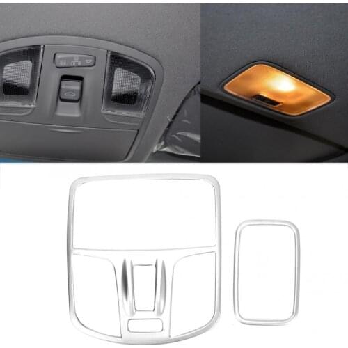 2Pcs/Set ABS Reading Light Frame Cover Trim Accessory Fit for HYUNDAI Elantra 2018 2019 Car Accessories Interior New