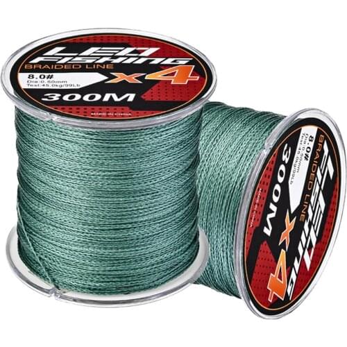 LEO Fishing Line 300m Diameter 0.14-0.25mm 20-41lb PE Braided Floating Line Multifilament Carp Fishing Braided Wire Fishing Tool