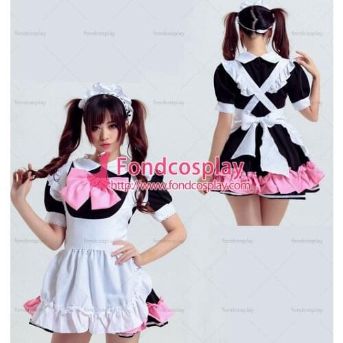 French lockable sissy maid Cotton dress cosplay Unisex Tailor-made[G3921]