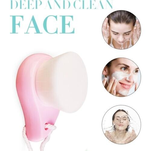 Face Cleansing Brush Facial Deep Pore Exfoliating Blackhead Face Scrub Washing Brush Makeup Tool
