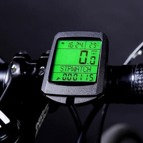 Waterproof Bicycle Computer Wireless MTB Bike Cycling Odometer Stopwatch Speedometer Watch LED Digital Rate for Outdoor Cycling
