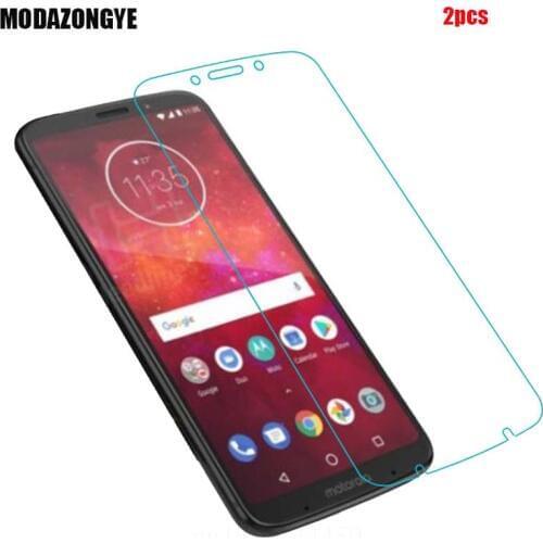 2Pcs Tempered Glass For Motorola Moto Z3 Play Screen Protector Moto Z3 Play Tempered Glass Motorola Moto Z3 Play Z3Play XT1929