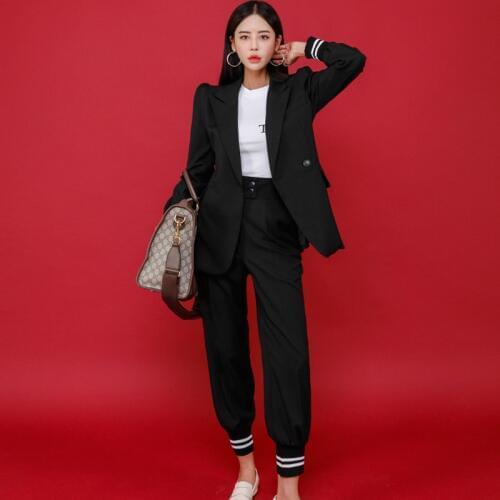 New fashion women pencil pant temperament suit comfortable high quality work style vintage elegant trend loose office pant suits