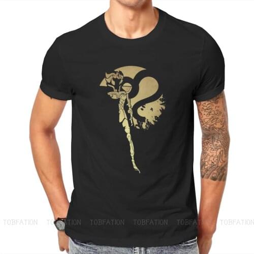Gold Leo TShirts Saint Seiya Knights of the Zodiac Cosmo Athena Anime Male Harajuku Pure Cotton Streetwear T Shirt Big Size