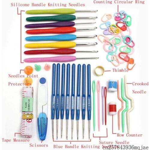 50Sets 16Pcs/set Crochet Hooks Needles Stitches Knitting Needles Sets with Case Sewing Tools