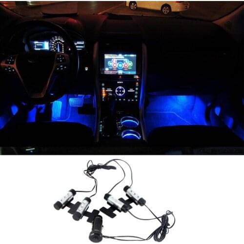 Car LED Soles Ambient Lights Party Light Bar Multi DIY Color Under Dash Lighting Kits Car Accessories Car Styling