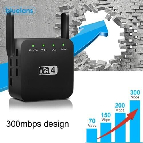 Wireless WiFi Repeater Wifi Extender 300Mbps Wi-Fi Amplifier Long Range Wifi Signal Booster WiFi Long Range Extender 2color
