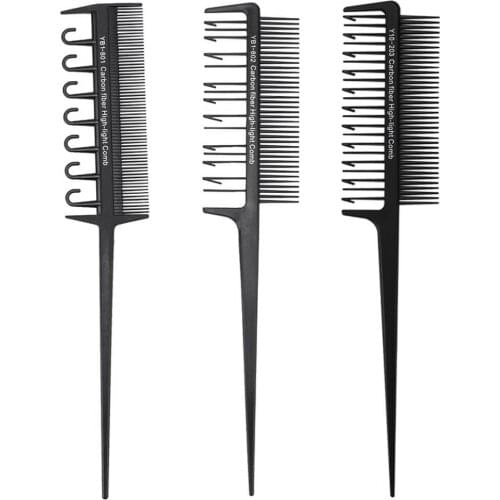 Blesiya 9x Salon Styling Home DIY Hairstyle Dye Comb Coloring Dyeing Brush