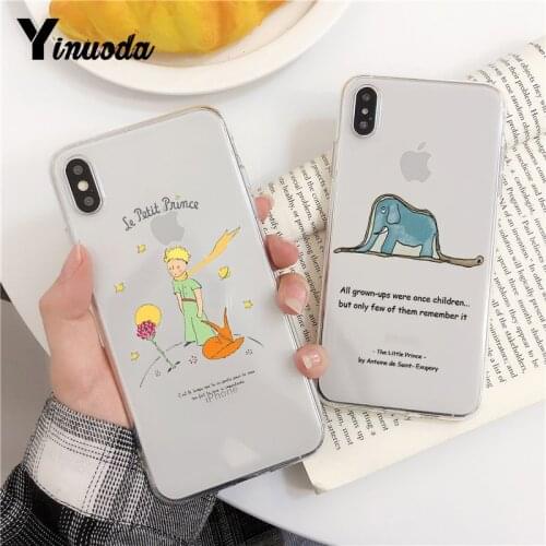 Little Prince Cover Transparent Soft Shell Phone Case for iPhone 8 7 6 6S Plus X XS MAX 5 5S SE XR 10 Cover iPhone 11pro MAX