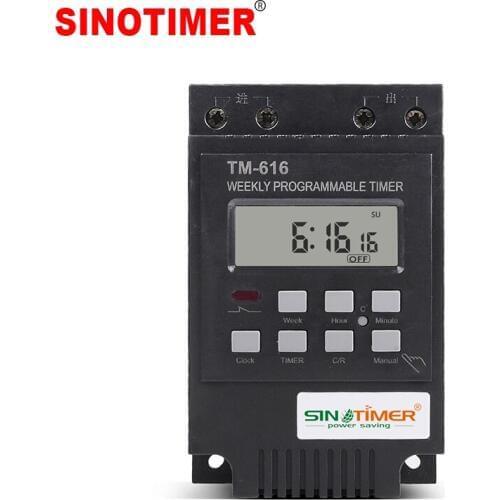 Heavy Load 30A Time Relay 7 Days Programmable Digital Timer Switch Relay Control Time 220V 230V AC Din Rail Mount