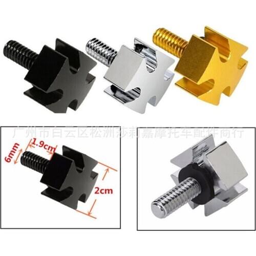 CNC retro motorcycle cushion moto seat screw fixed classic vintage for harley softail prince cruise cafe racer motorbike decal