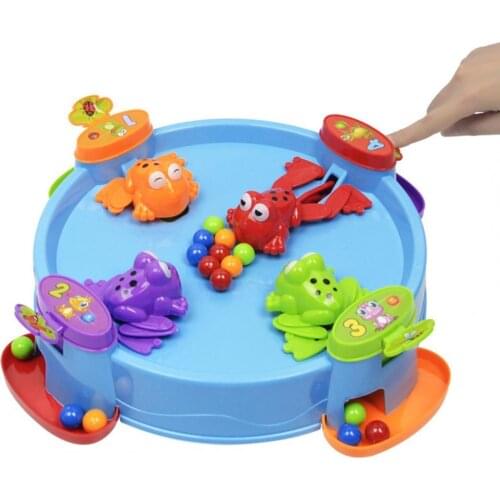 Children Frog Grabbing Beads Game Parent-child Interactive Desktop Puzzle Toy