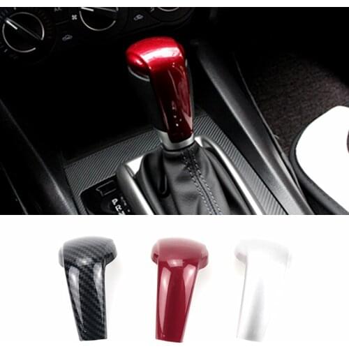 For Mazda 2 3 Axela 6 Atenza CX-3 CX-5 CX-9 CX3 CX5 CX9 2014 2016 2019 2021 Accessories ABS Carbon Fiber Shift Knob Stick Cover