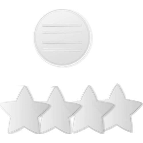 Star Coaster Resin Molds,4PCS Coaster Silicone Molds For Epoxy Resin,Coaster Molds For Resin Casting DIY Resin