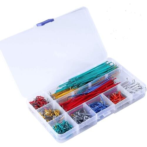 840 Pcs Preformed Breadboard Jumper Wire Kit,14 Lengths orted Jumper Wire for Breadboard Prototyping Solder Circuits