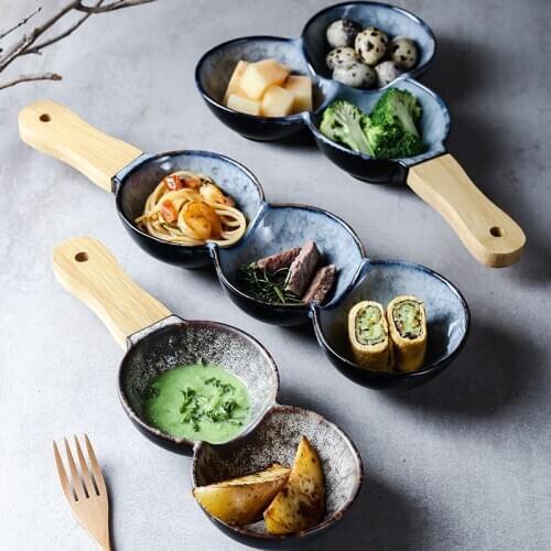 Japanese-style Creative Table Decoration Hotel Tray Service Kitchen Storage Supplies with One-piece Ceramic Bowl DecorativeBowl