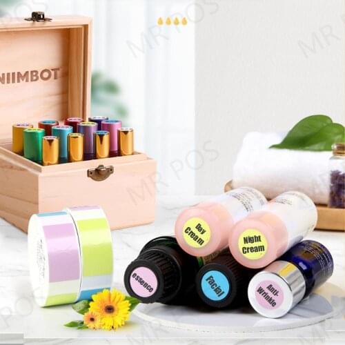 Round Lable With Cosmetics Name Niimbot D110 Portable Wireless Thermal Label Printer Mini Pocket Label Maker Home impresoras