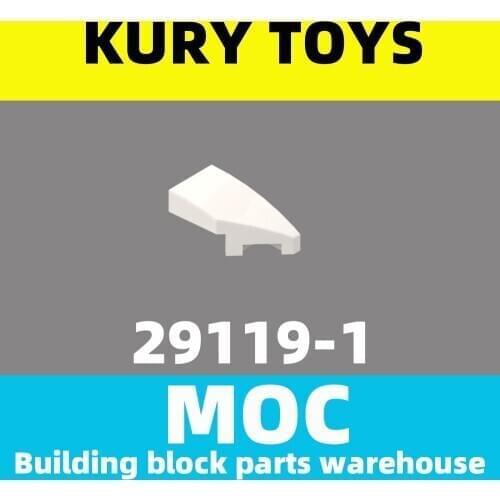Kury Toys DIY MOC For 29119 100pcs Building block parts For Wedge 2 x 1 with Stud Notch Right For toy brick