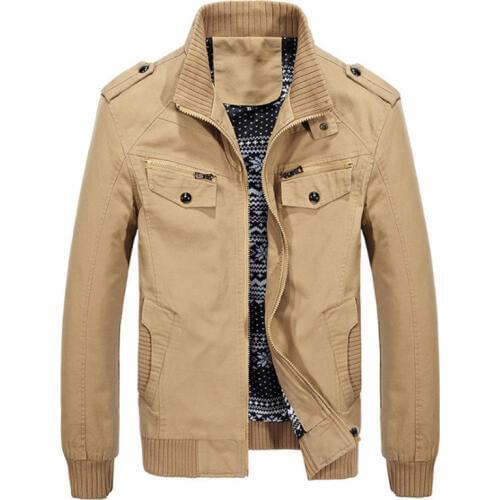 Mens military jacket spring cotton washed casual mens jacket autumn mens coat