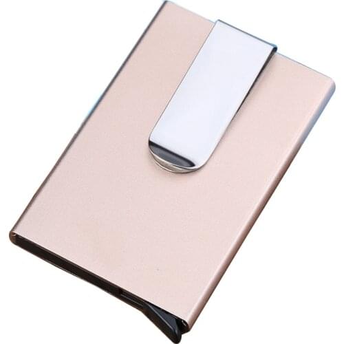 Weduoduo New Fashion Bank Credit Card Package Card Holder Business Card Case Gift Box Aluminum Alloy Card Wallet