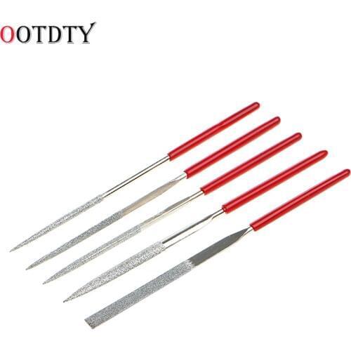 OOTDTY Practical 5pcs Diamond Needle File Repair Tool Kit Set. Sharpening 3X140mm Hot