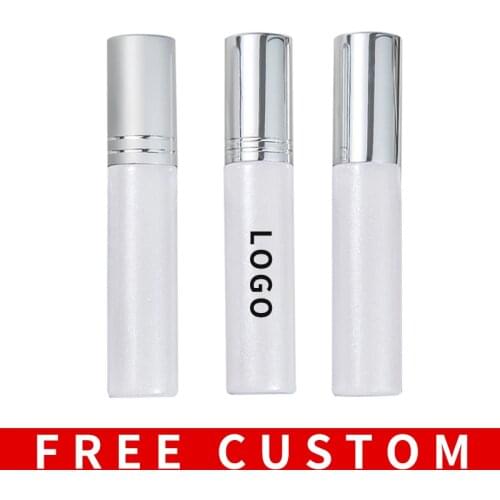 Wholesale 10ML Portable Glass Refillable Perfume Bottle With Atomizer Empty Pearl Cosmetic Containers Free Custom Print Logo