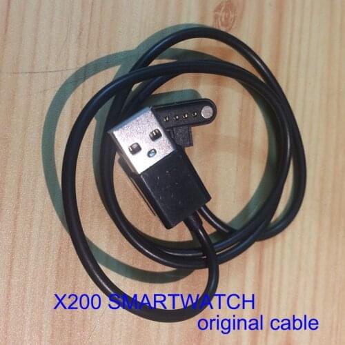 2019 original x200 smart watch wristwatch clock hour special 4pin magnet magnetic smartwatch charging usb charger cable wire