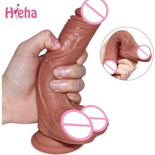 Soft Silicone Strap on Anal Dildo Penis Phallus Realistic Dildos Female Masturbator Suction Cup Dick Adult Sex Toy for Woman