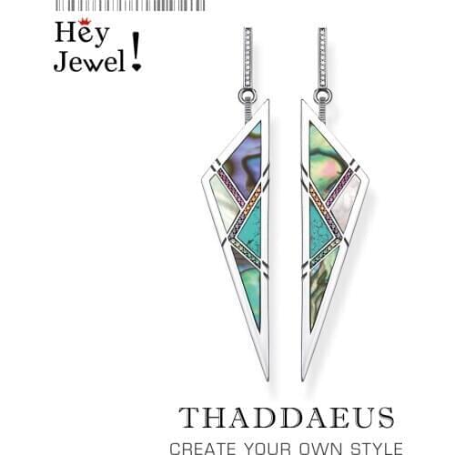 Earrings Triangle,Americans Fine Jewelry For Women,2021 New Summer Sterling Silver 925 Meaningful Ear Gift Powerful Lucky Charm