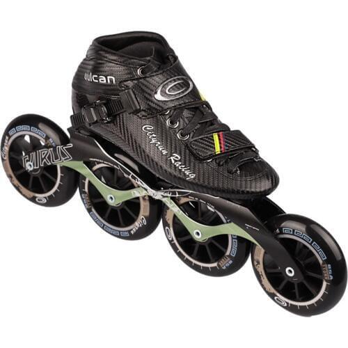 Japy Cityrun Speed Inline Skates Carbon Fiber Professional Competition Skates 4 Wheels Racing Skating Patines Similar Powerslide