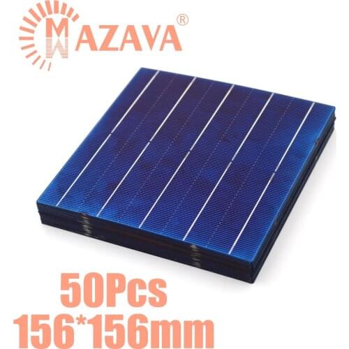 50Pcs Solar Panels Solar System DIY For Battery Cell 26 39 52 78 125 156 Mono Poly Phone Chargers Portable Solar Cells
