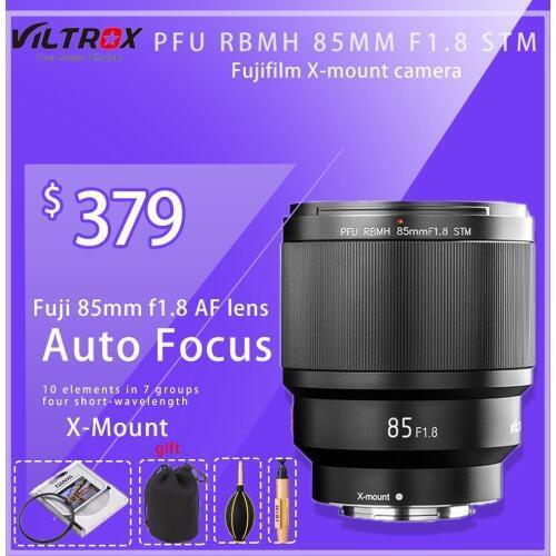 VILTROX 85MM F1.8 STM X-mount Fixed Focus Lens AF Portrait Lens Full Frame for fujifilm x mount x-t20 x-t2 x-t3 xt3 Lens