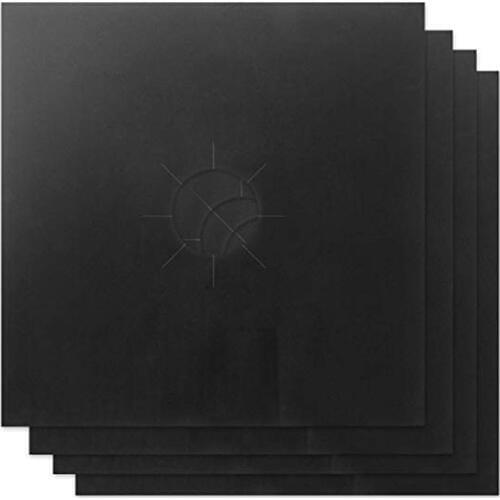 UPORS 4Pcs/Set Stove Protector Cover 27*27cm Reusable Sheet Gas Stove Cover Non-Stick Dishwasher Safe Liner Kitchen Accessories