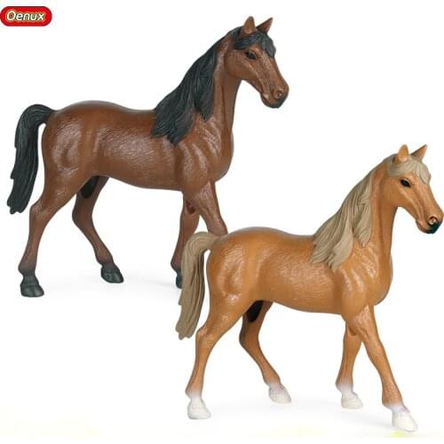 21*7*18.5CM Children Simulation Animal Farm Large Maxima Stallion Horse Model Decoration Decoration Toy