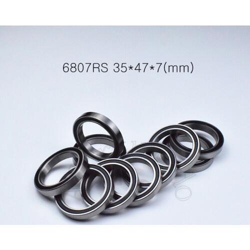 6807RS 35*47*7(mm) 1piece bearing ABEC-5 6807 6807RS chrome steel rubber sealed bearing Thin wall bearings
