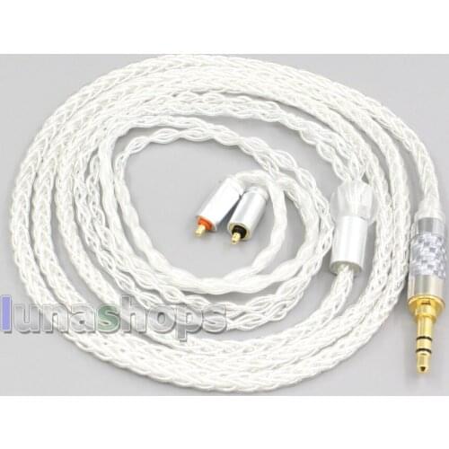 LN006575 3.5mm 2.5mm 4.4mm XLR 8 Core Silver Plated OCC Earphone Cable For UE Live UE6Pro Lighting SUPERBAX IPX