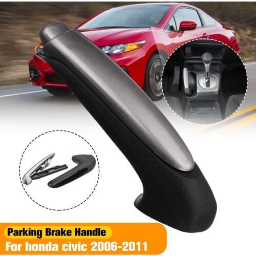 Car Handle Grip Covers Parking Hand Brake Handle Sleeve Protector Interior Accessories for Honda for Civic 2006 2007 2008 -2011