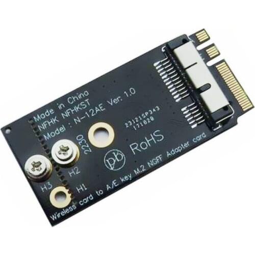 BCM94360CS2 BCM943224PCIEBT2 BCM94331CSAX BCM94331CD BCM94360CS BCM943602CS Wireless Card to NGFF M.2 Key A/E Adapter for Mac OS