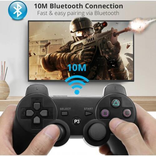 For SONY PS3 Controller Bluetooth Wireless Gamepad Controller for PlayStation3 Gaming Controller Double shock Dualshock Joystick