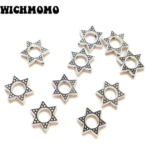 New Fashion 15pieces 15MM Zinc Alloy hexagonal Metal Beads for DIY Bracelet Necklace Jewelry Accessories