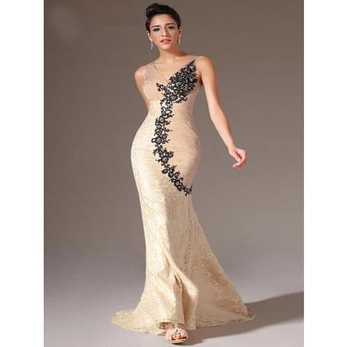 Elegant Evening Dresses Mermaid V-neck Chiffon Appliques Lace Beaded Long Dubai Saudi Arabic Evening Gown Prom Dresses