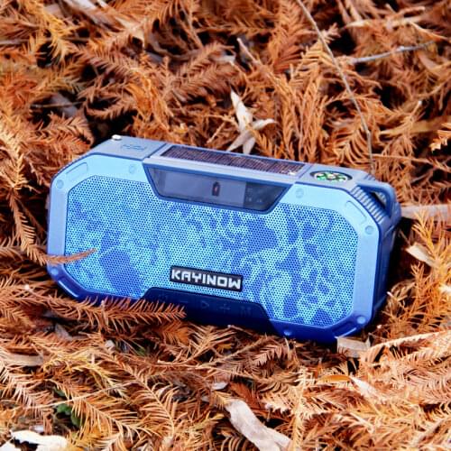 RD388 Solar Energy Radio Bluetooth Music Speaker MP3 Player Mobile Phone Charger FM AM w/ Flashlight LED Alert TF Card