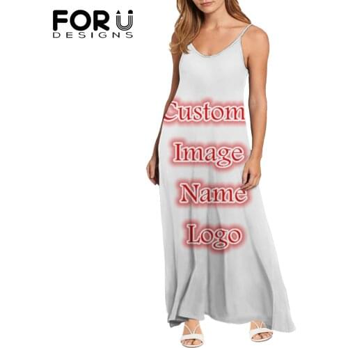 Летние платья с принтом FORUDESIGNS China At AliExpress