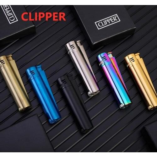 2021 Original clipper From Spain Metals Free Fire Butane Gas Jet Ignition Portable Sliding disc Firestone Inflatable Lights