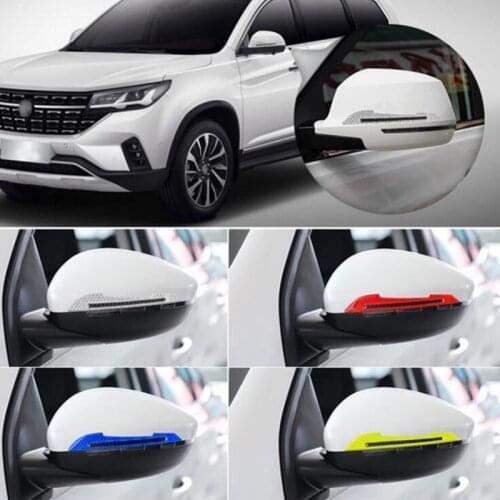Car Reflective Stickers Warning Strip Tape Traceless Protective Sticker Warn on Car Rearview Mirror Exterior Auto Accessories