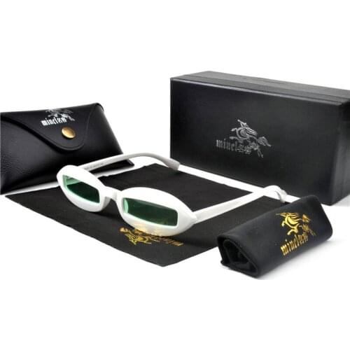 Transparent Green Women Glasses Vintage Small Oval Sunglasses Ladies Designer Brand Luxe 90s Men Driving Glasses Cute Eyewear NX