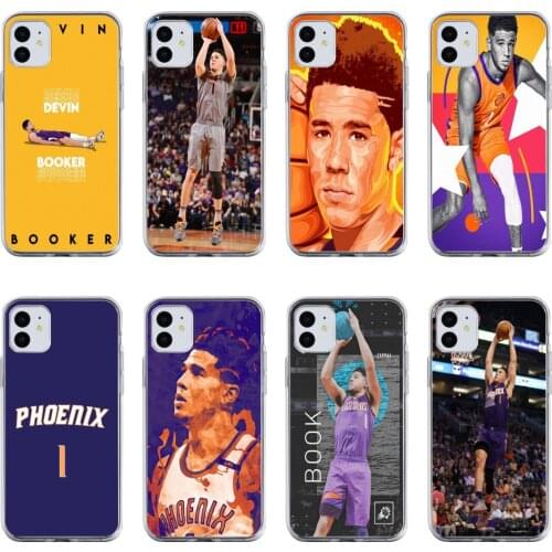 Devin Booker Phone Case Shooting Guard Fashion Cover Transparent for Iphone 12 Mini 11pro Max Se2020 6 6s 7 8plus X XS XR Xsmax